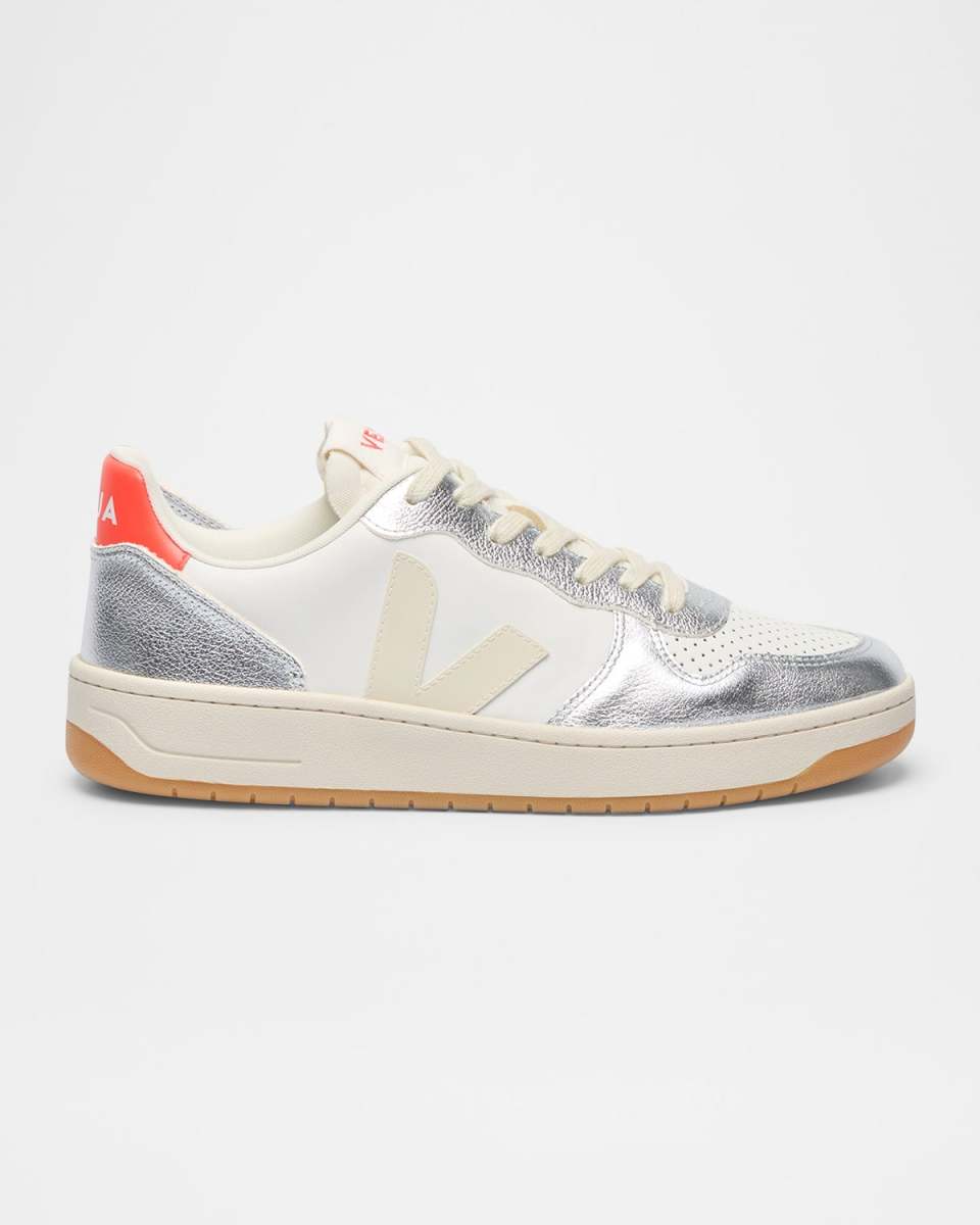 V-10 Low-Top Leather Sneakers